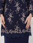 BAJU KURUNG PAHANG MODEN AMBERLEE (NAVY BLUE)